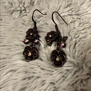 Pansy Drop Earrings